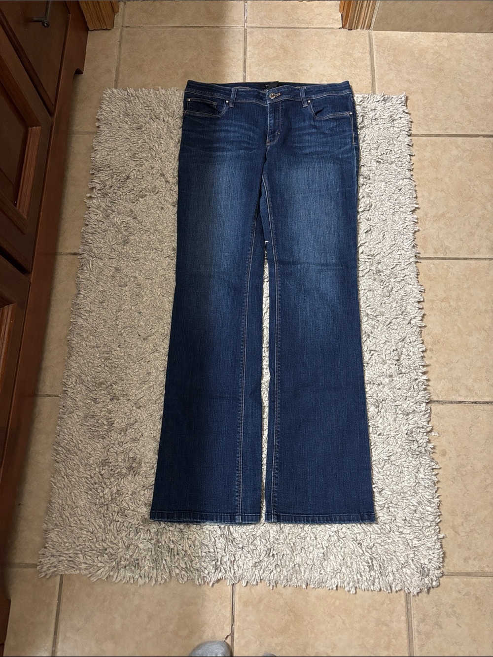 White House Black Market Dark Blue Flare Jeans